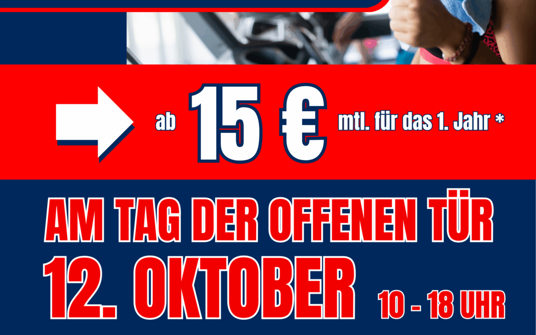 15 Jahre thommy SPORTS – Tag der offenen Tür 12. Oktober 10-18 Uhr